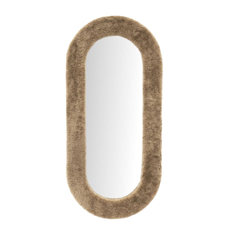 Mirror Kiss Large | Large Mirror with Chocolate Brown Frame