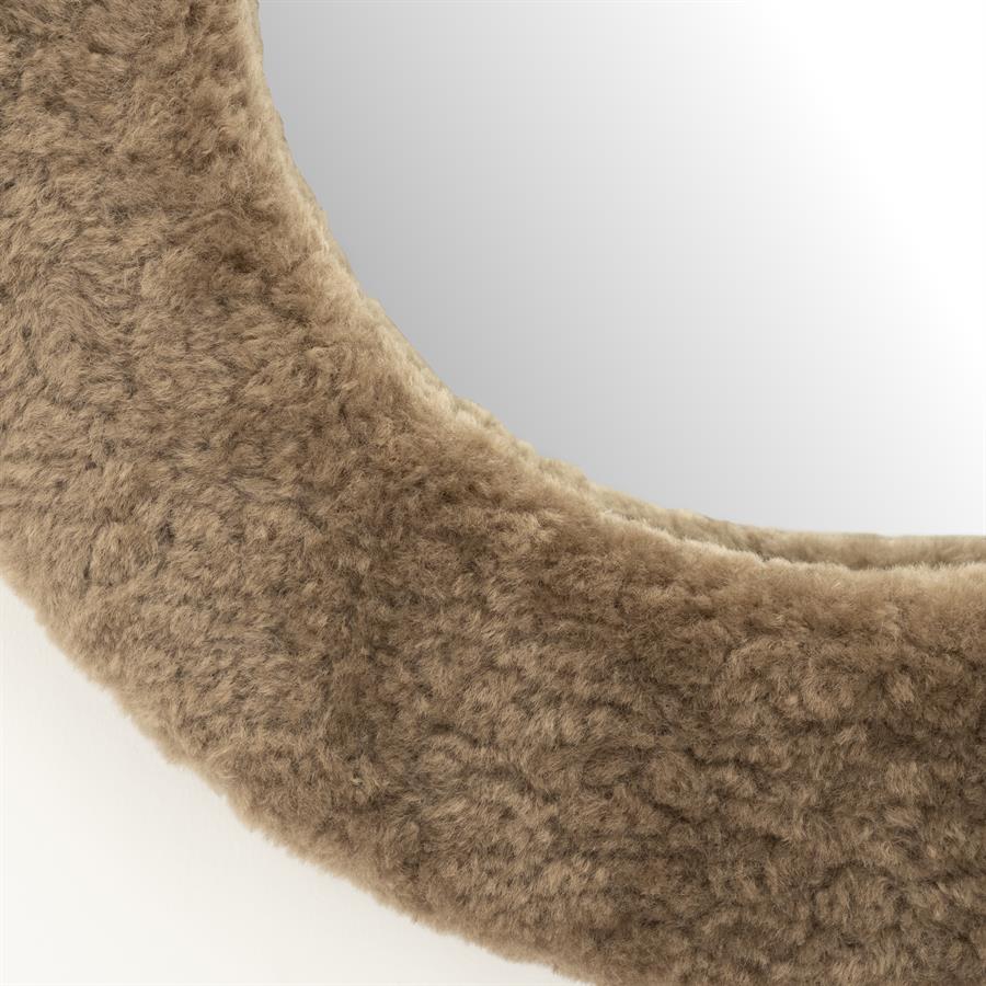 Mirror Kiss Large | Large Mirror with Chocolate Brown Frame