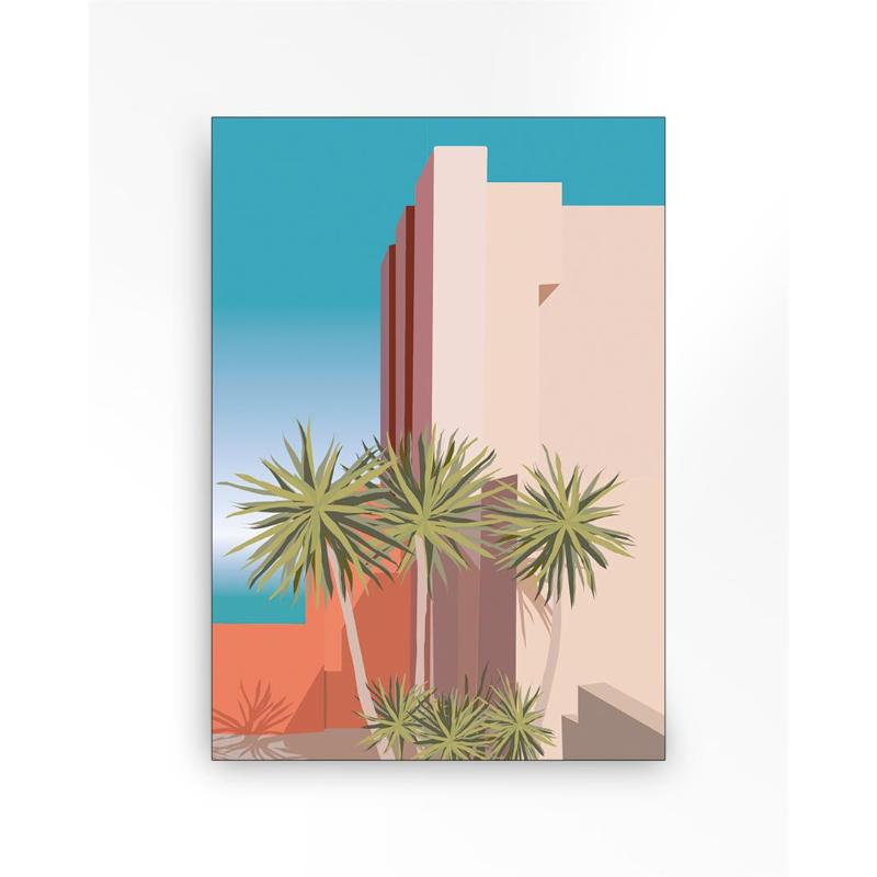 Tropical Place Large | Framed Canvas Wall Art