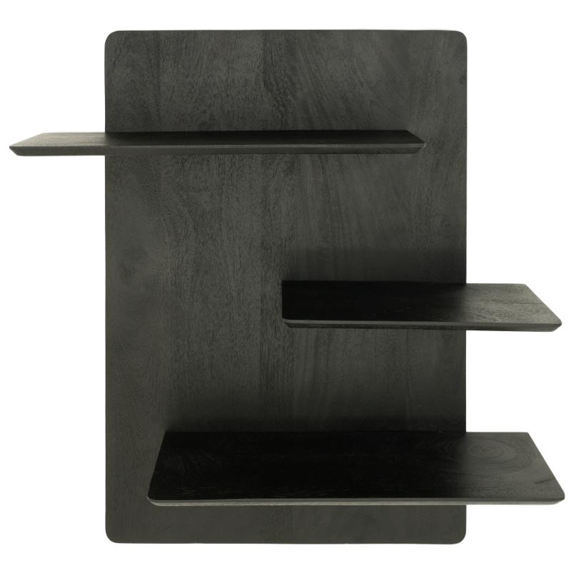 Seco Black Wall Shelf | Modern Wall Storage Shelf